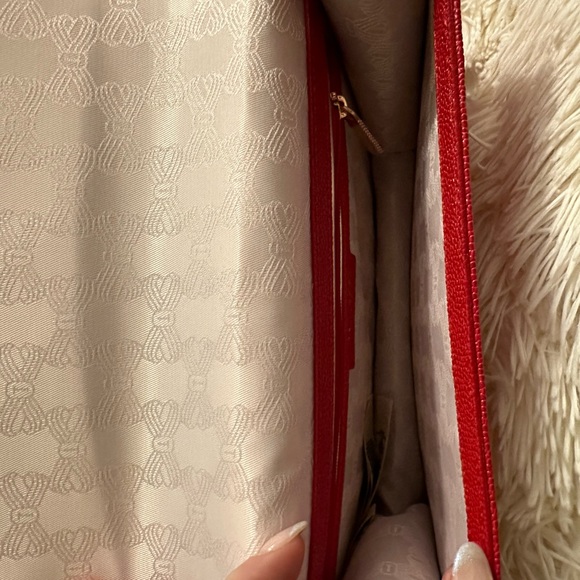 TED BAKER: Joanaa Bow Detail Crossbody/ Shoulder bag, red - Picture 7 of 9